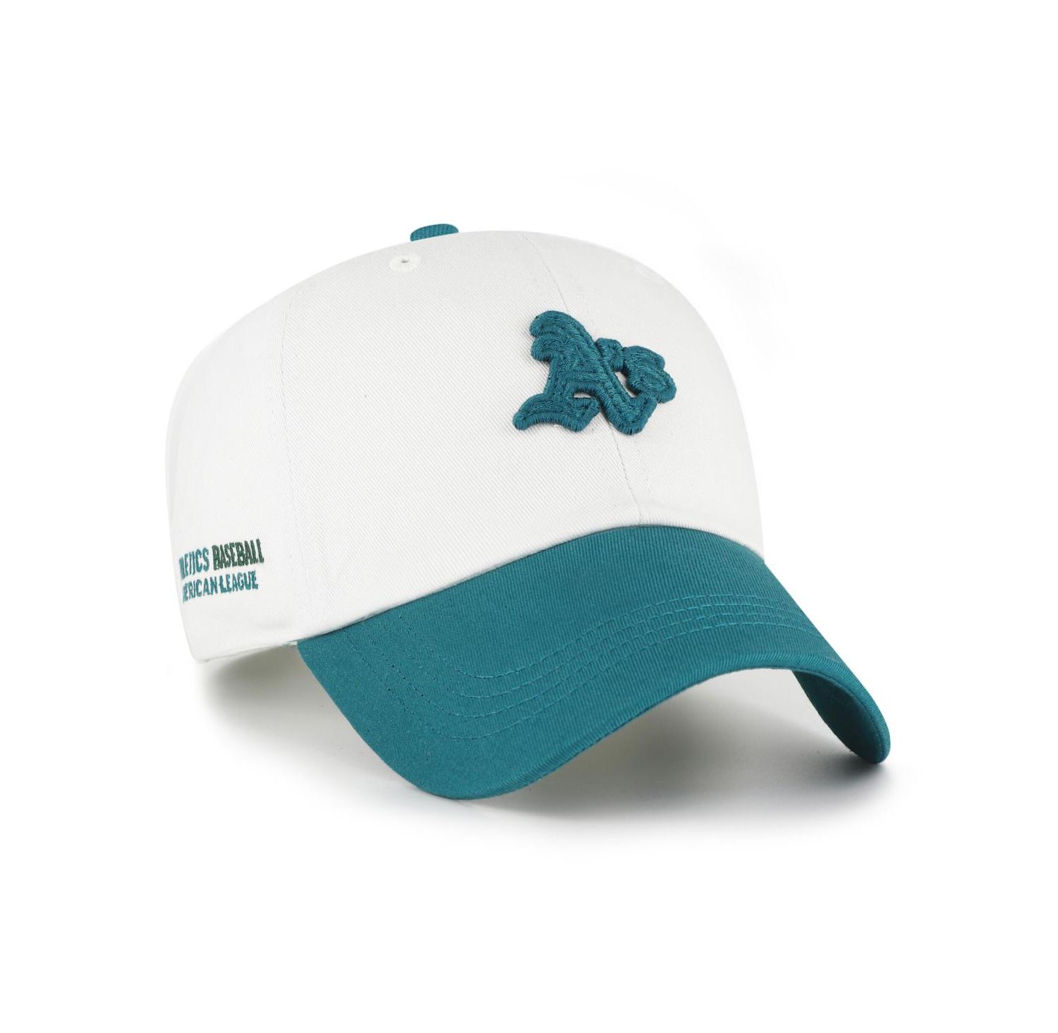 Men's White/Teal Athletics Contemporary Tonal Clean Up Adjustable Hat