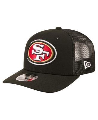 Men's Black San Francisco 49ers 9SEVENTY Trucker Adjustable Hat