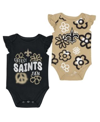 Boys and Girls 2 Piece New Orleans Saints The Sunshine Bodysuit Set