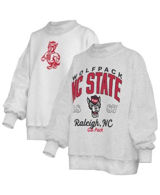 Women's Heather Gray NC State Wolfpack Reversible Sweatshirt