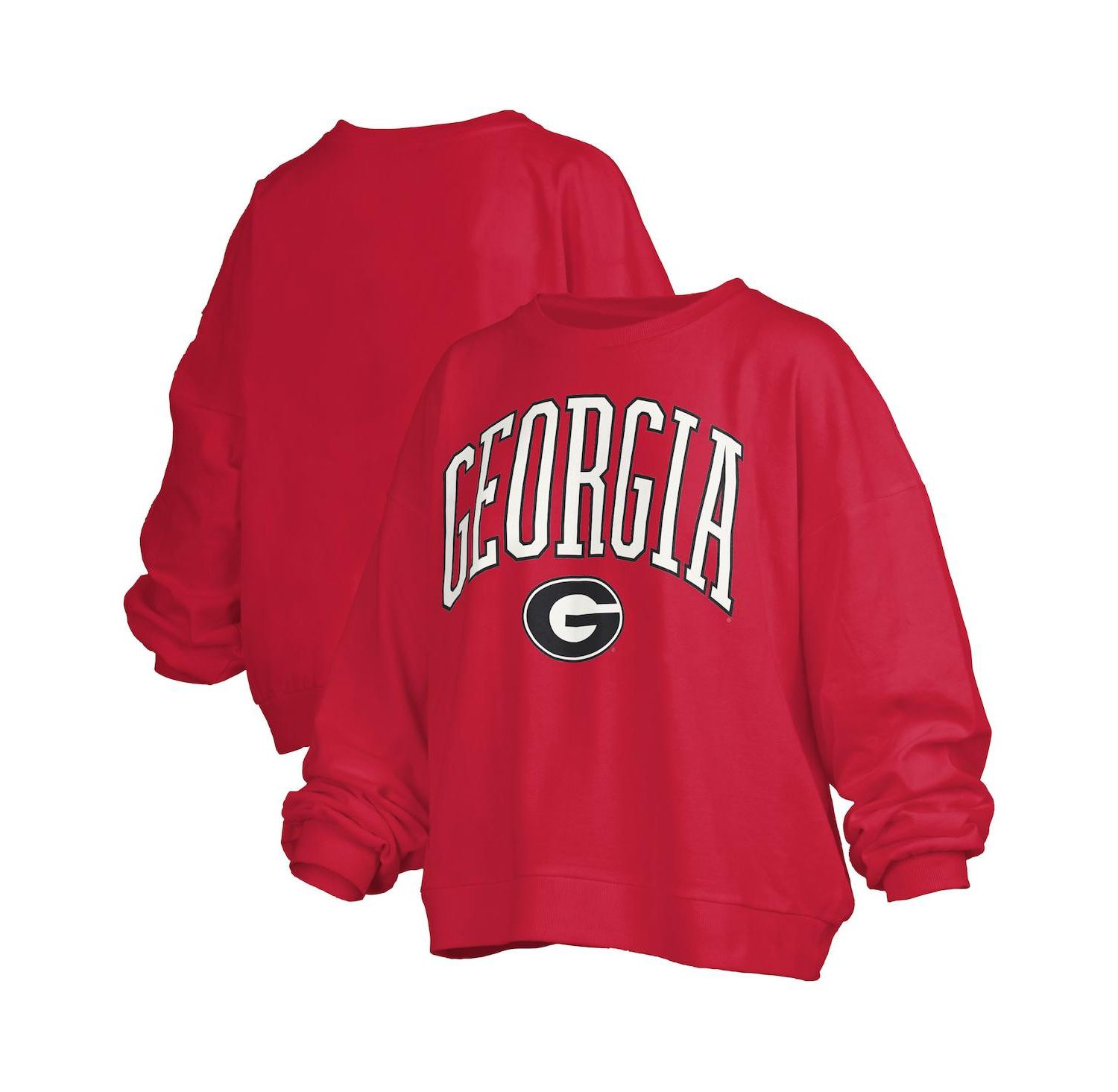 Women's Red Georgia Bulldogs Plus Size Nelson Janise Sweatshirt