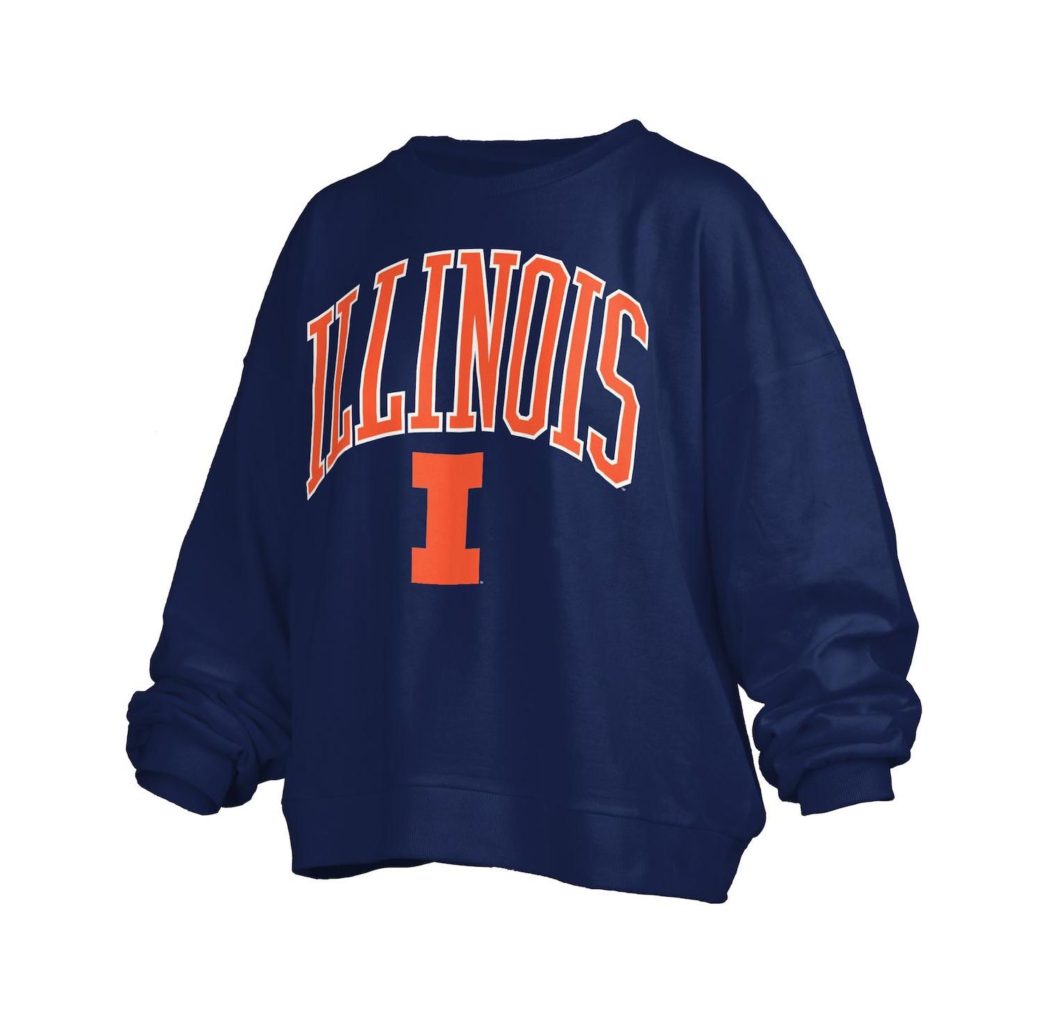 Women's Navy Illinois Fighting Illini Janise Fleece Sweatshirt