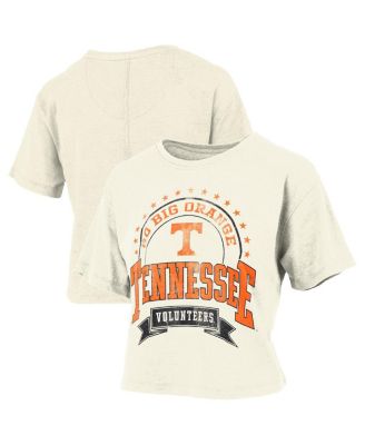 Women's Natural Tennessee Volunteers Wash Waist-Length Slub&nbsp;T-Shirt