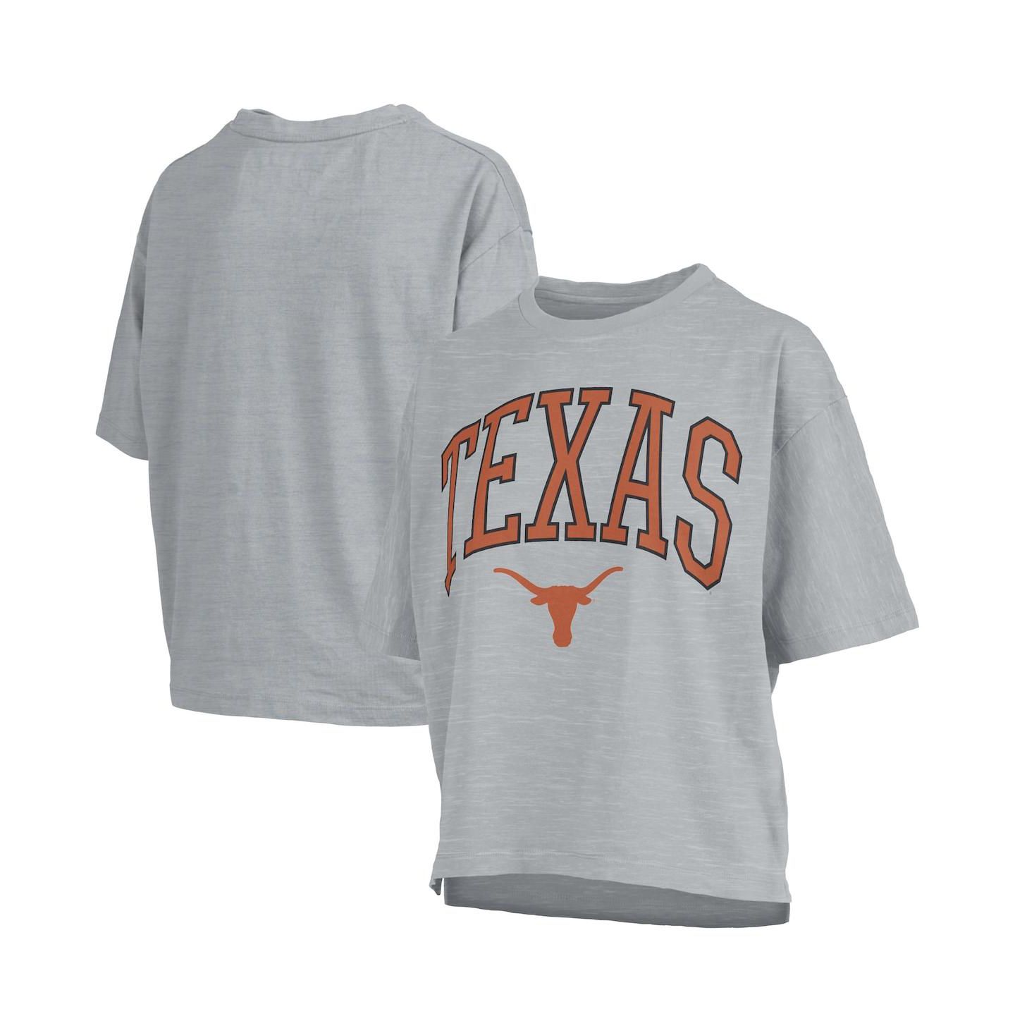 Женская футболка Pressbox Gray Texas Longhorns Nelson — фото 1