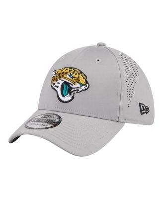 Men's Gray Jacksonville Jaguars Perforated 39THIRTY Flex Hat