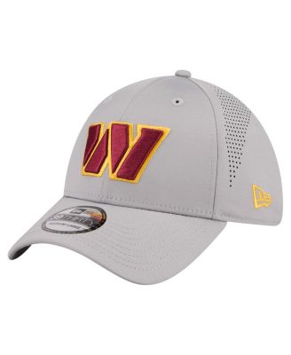 Men's Gray Washington Commanders Perforated 39THIRTY Flex Hat
