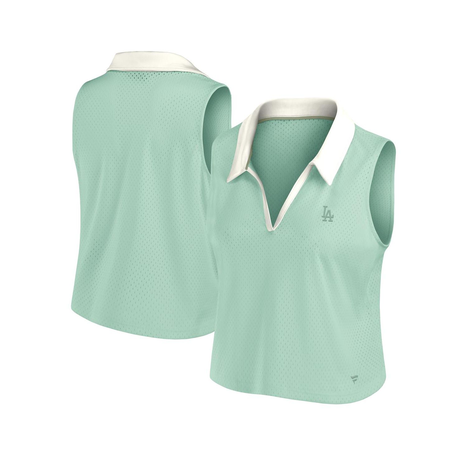 Women's Mint Los Angeles Dodgers Studio Wellness V-Neck Tank Top