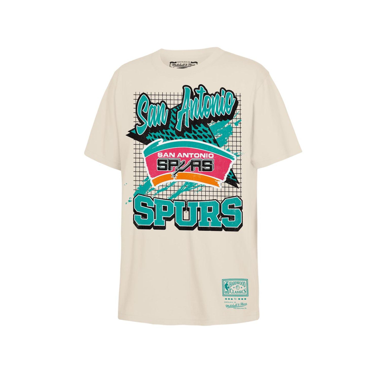 Big Boys and Girls Natural San Antonio Spurs Hardwood Classics Retro Vibe T-Shirt