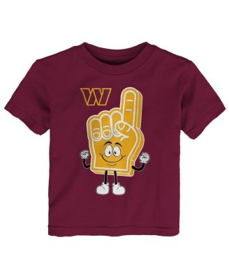 Baby Boys and Girls Burgundy Washington Commanders Handy Man T-Shirt