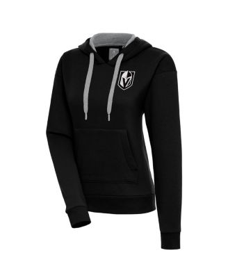 Women's Black Vegas Golden Knights Metallic Logo Victory Pullover Hoodie