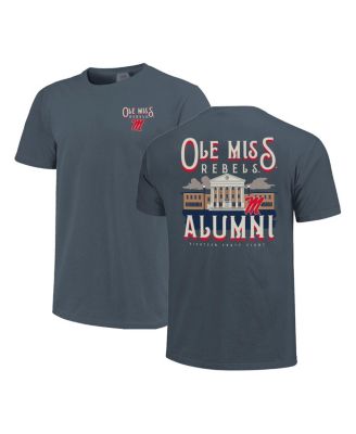 Men's and Women's Denim Ole Miss Rebels Comfort Colors Campus Alumni T-Shirt