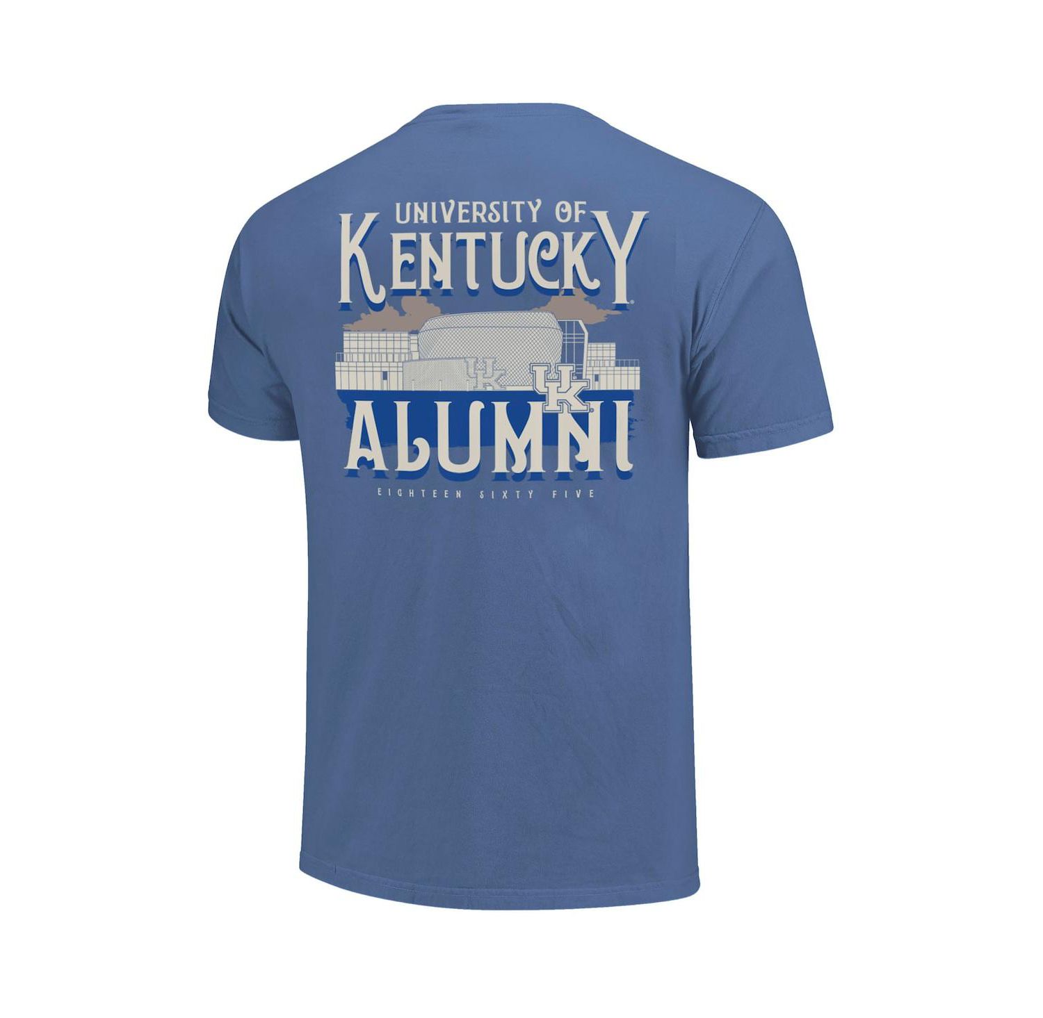 Men's and Women's Royal Kentucky Wildcats Comfort Colors Campus Alumni T-Shirt