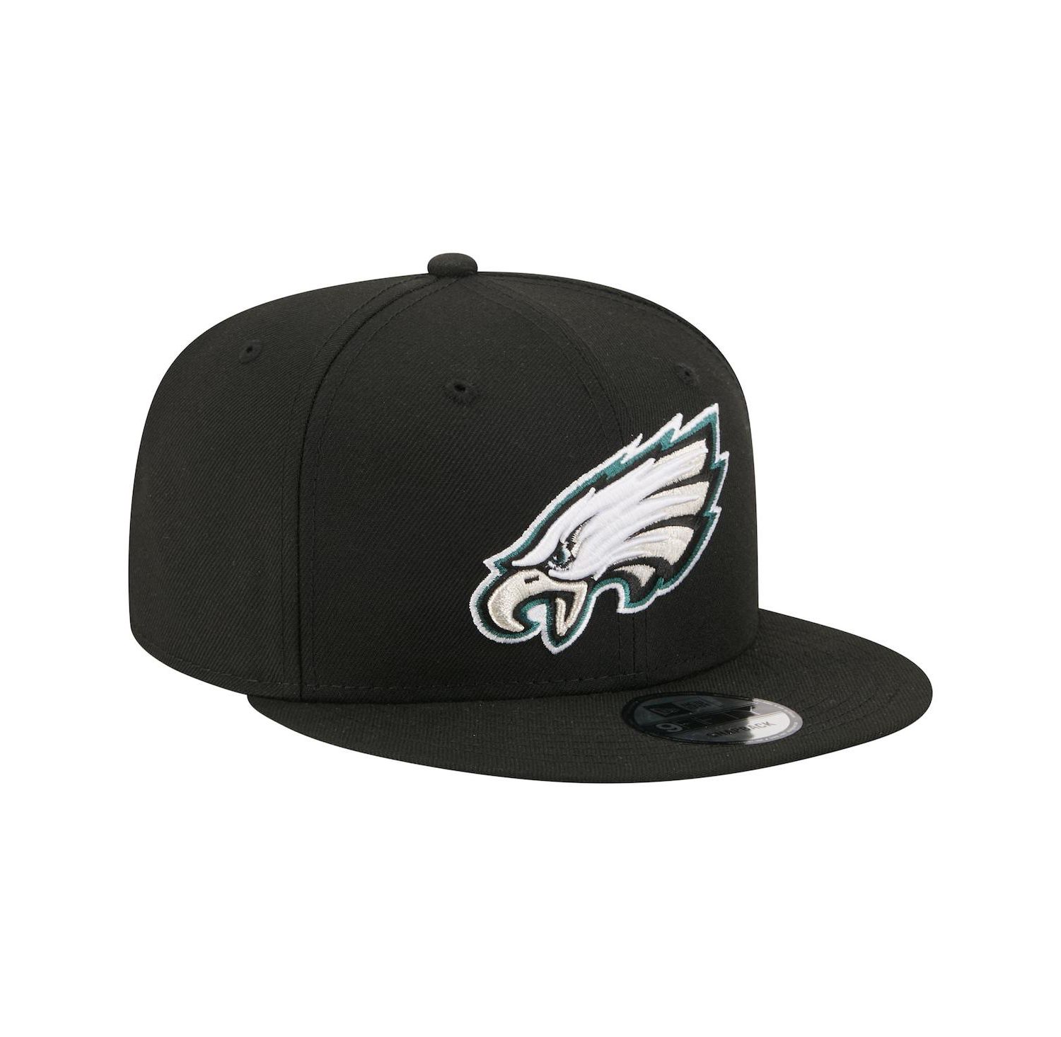 Men's Black Philadelphia Eagles 9FIFTY Snapback Hat