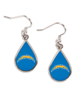 Los Angeles Chargers Logo Teardrop Dangle Earrings