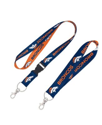 Denver Broncos 2-Pack Lanyard with Detachable Buckle Key Strap Set