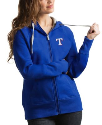 Women's Royal Texas Rangers Victory Full-Zip Hoodie