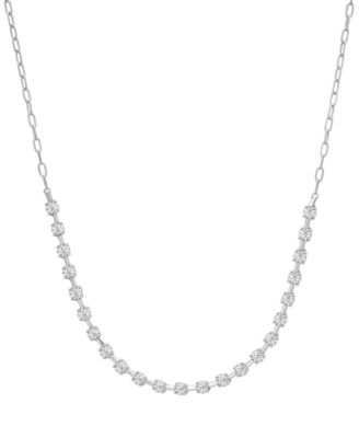 Diamond Necklace (1/2 ct. t.w.) in Sterling Silver