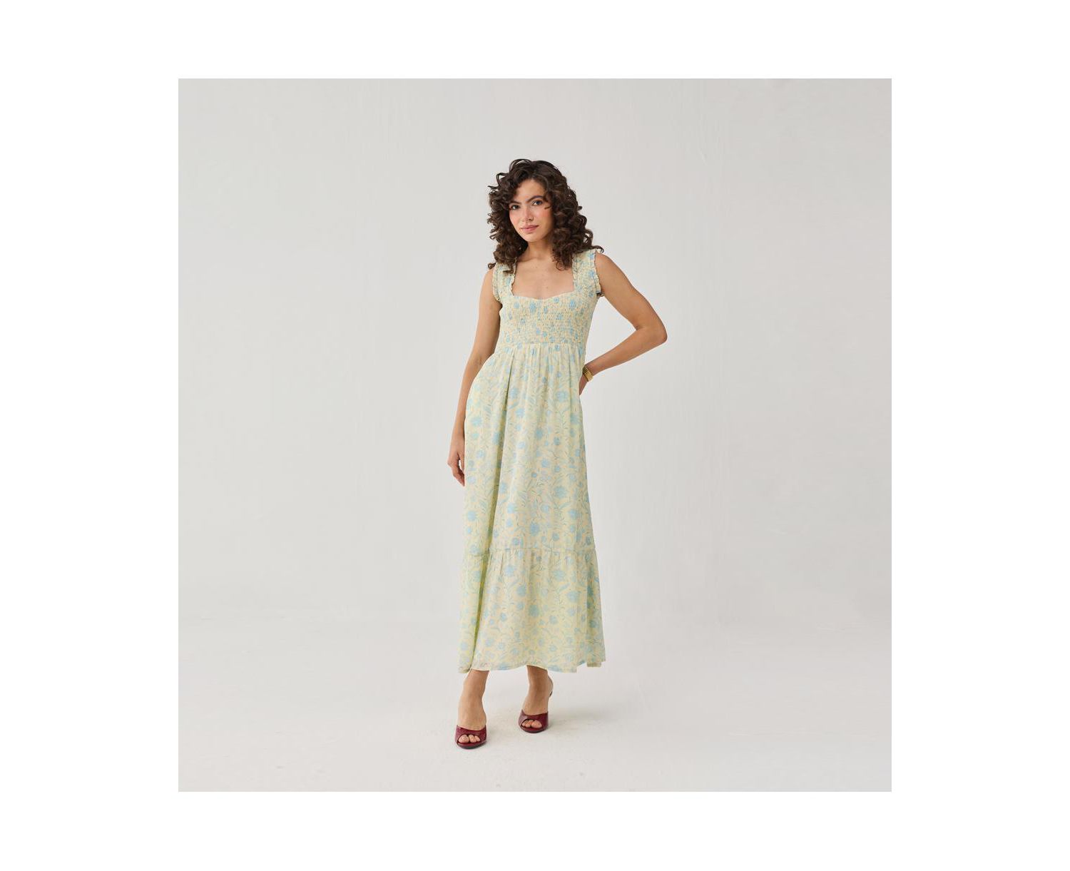 Women's Smocked Maxi Dress