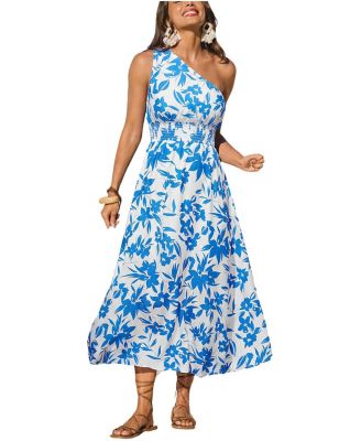 Women's Sea Blur Tropical Maxi Beach Dress
