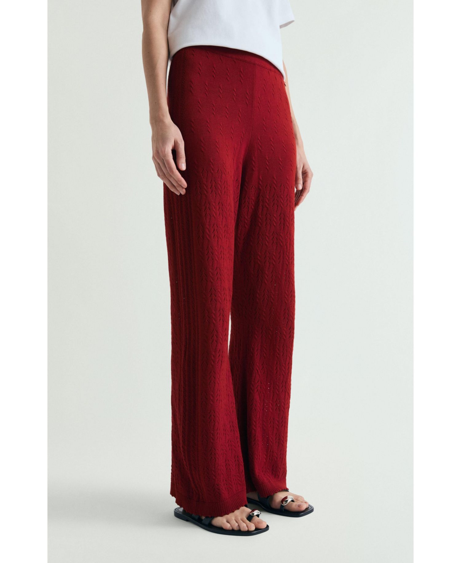 Women's Set Pointelle Knit Pant