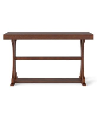 Long Narrow Console Table with Open Shelf for Entryway