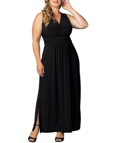 Женские Kiyonna Women's Plus Size Daniela Sleeveless Maxi Dress