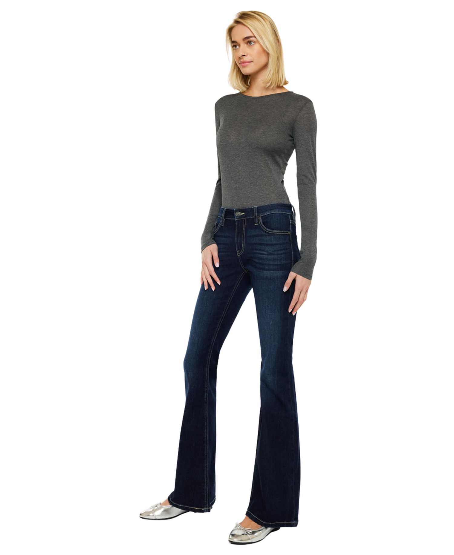 Women's Samuel Mid Rise Flare Jeans
