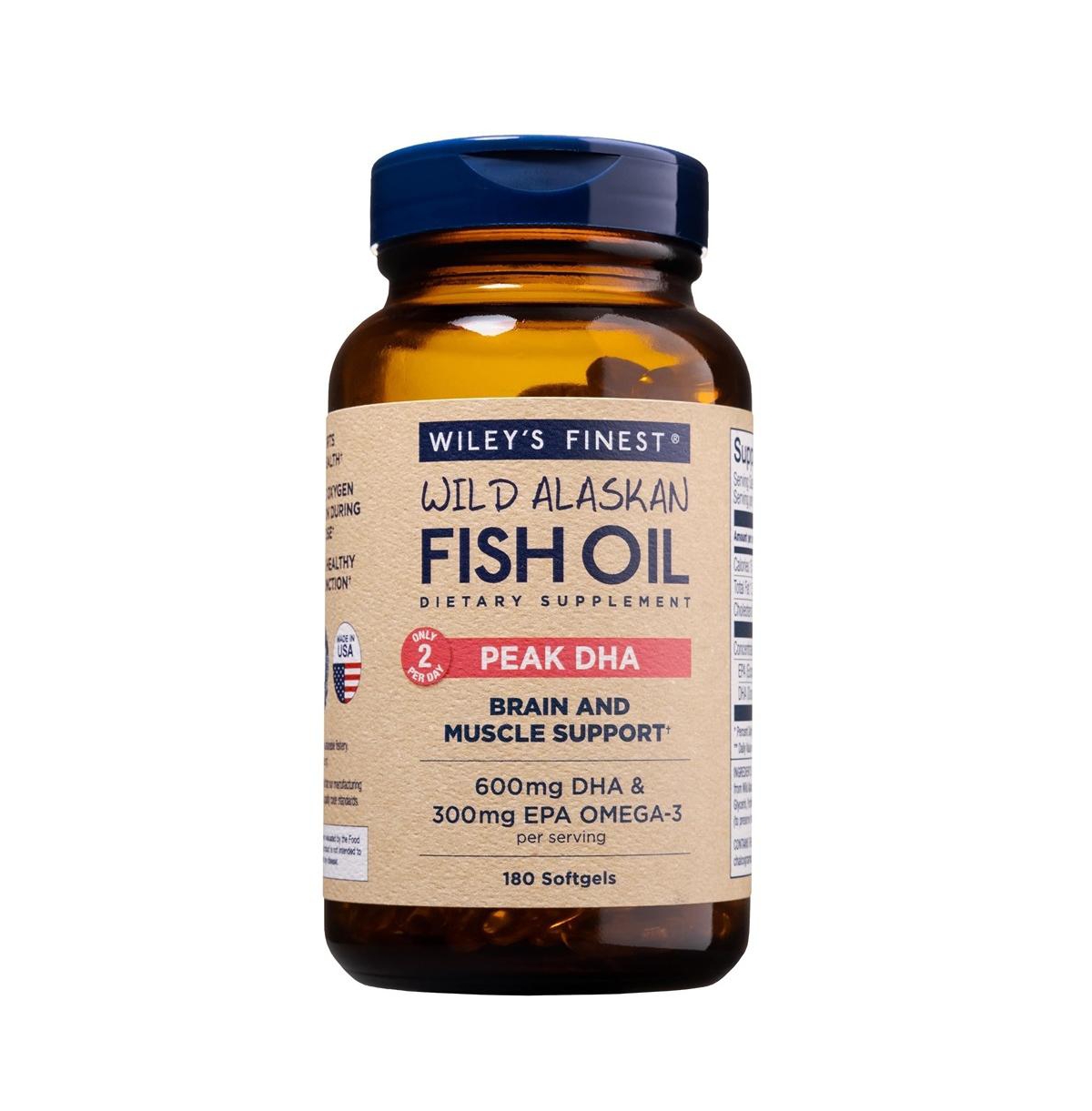 Wiley's Finest Wild Alaskan Fish Oil Peak Dha
