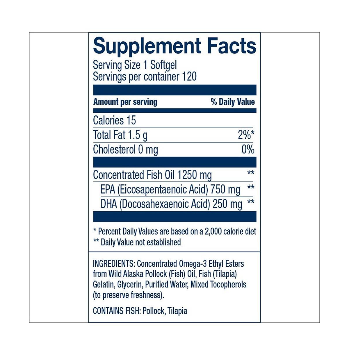 Wiley's Finest Wild Alaskan Fish Oil Peak Epa