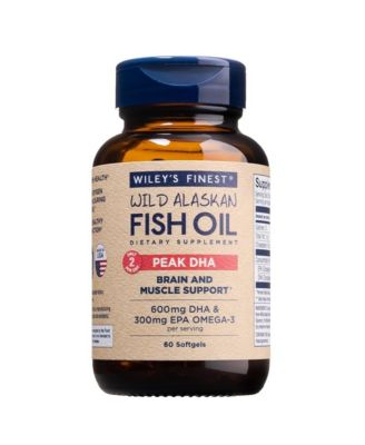 Wild Alaskan Fish Oil Peak DHA - 900mg EPA and DHA Omega-3s - 60 Softgels (30 Servings)