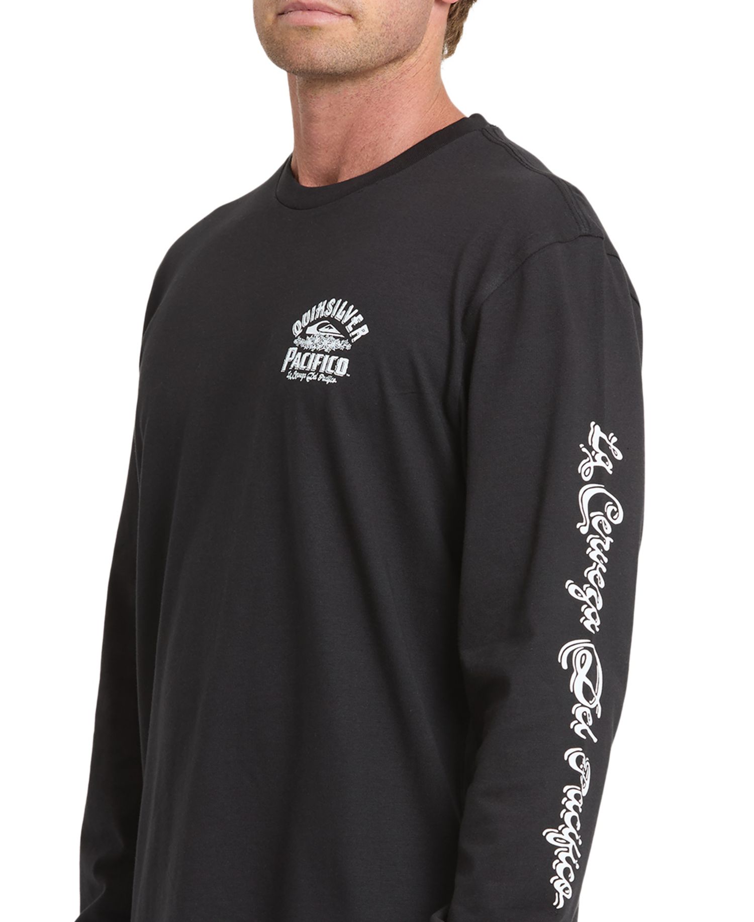 Men's Pacifico Signage Crewneck Long-Sleeve T-Shirt
