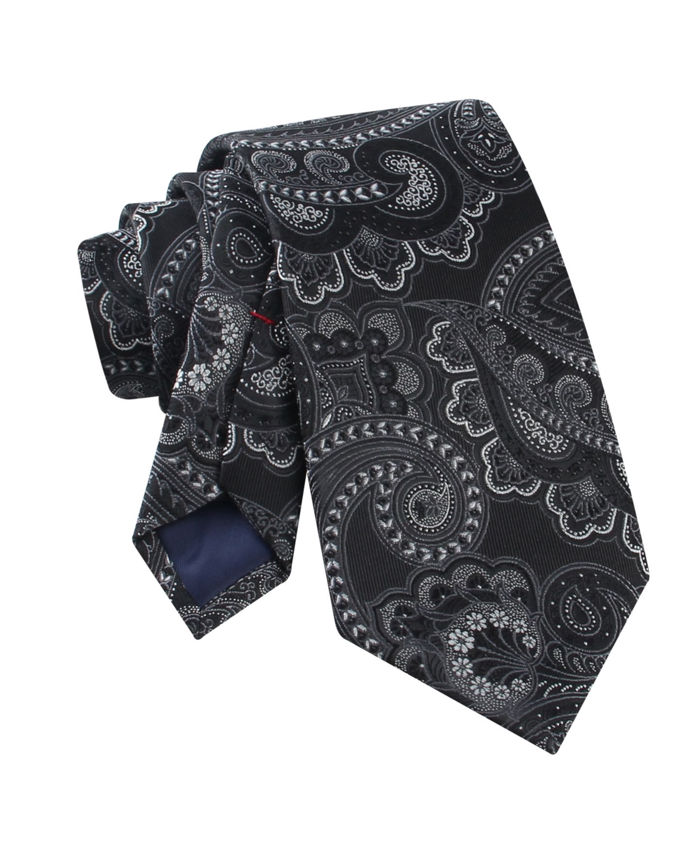 Мужской галстук Tommy Hilfiger Ballentine с пейсли, цвет: Чёрный — фото 3