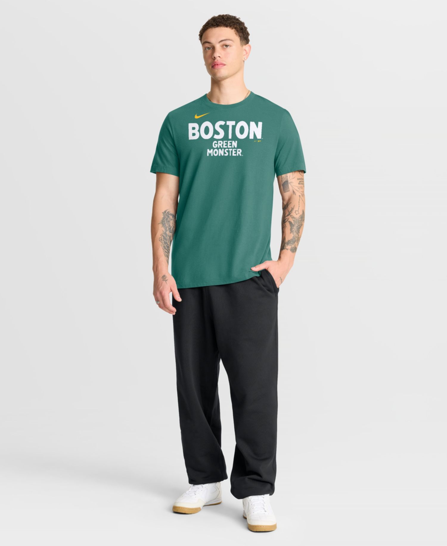 Men's Green Boston Red Sox City Connect Wordmark T-Shirt
