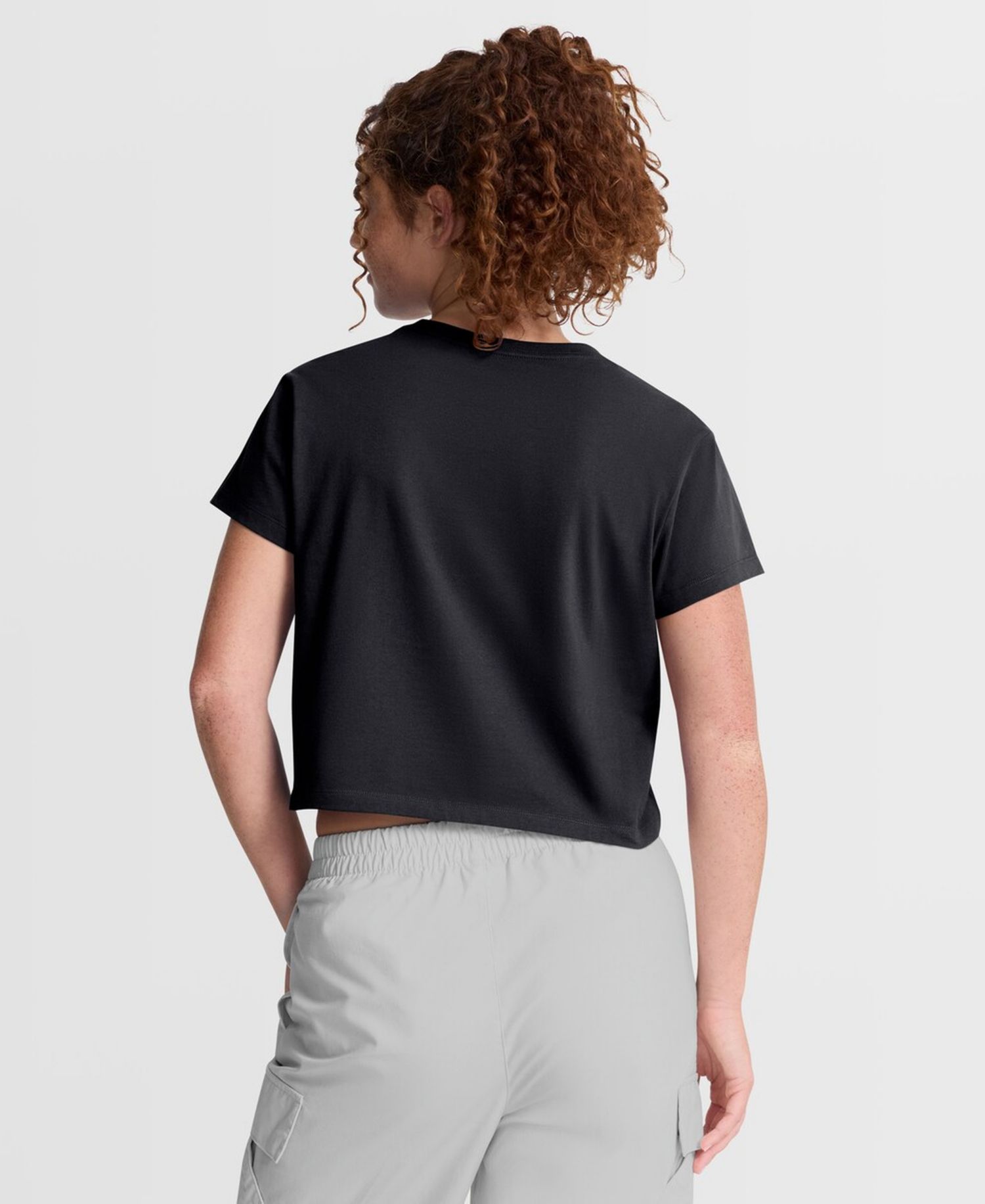 Women's Black Los Angeles Dodgers Mod Cropped T-Shirt