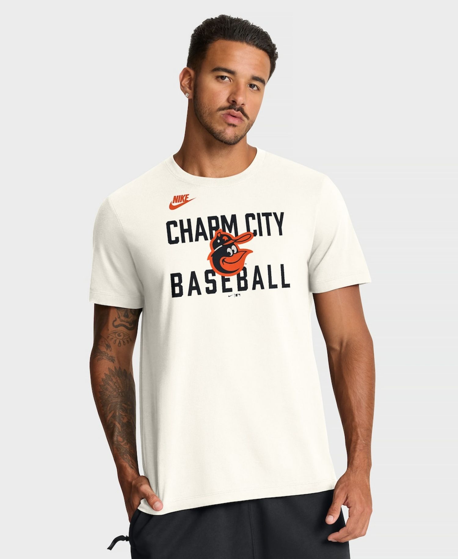 Men's Cream Baltimore Orioles Cooperstown Collection ‘70s Inspired T-Shirt