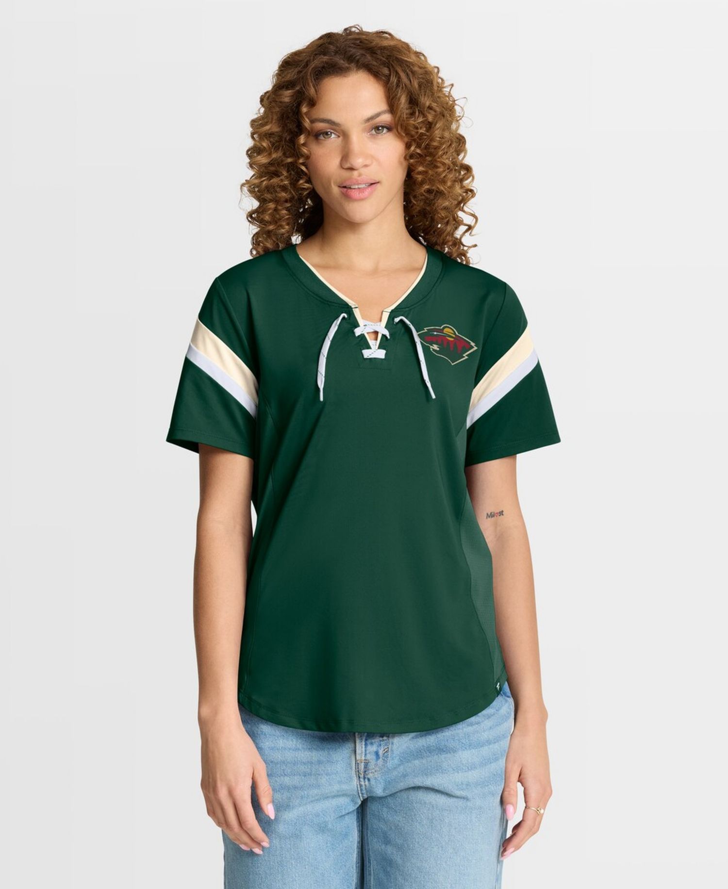 Women's Green Minnesota Wild Offside Athena T-Shirt