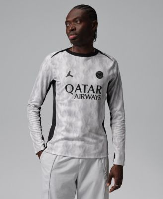 Men's Black Paris Saint-Germain Long Sleeve Pre-Match Dri-FIT Top
