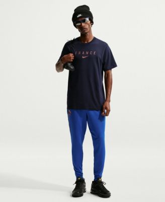Men's Blue France National Team Wordmark T-Shirt