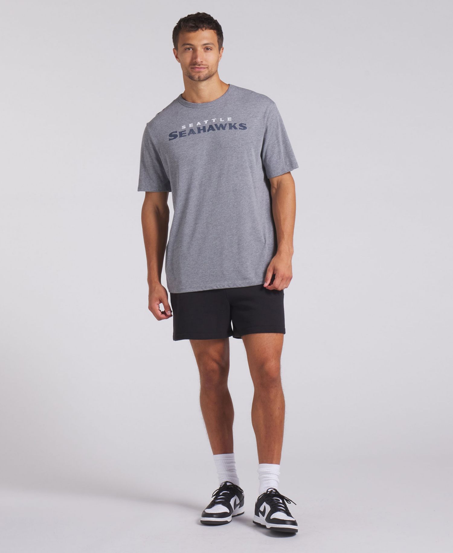 Men's Heather Gray Seattle Seahawks Pass Rush Tri-Blend T-Shirt