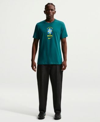Men's Green Brazil National Team Crest T-Shirt
