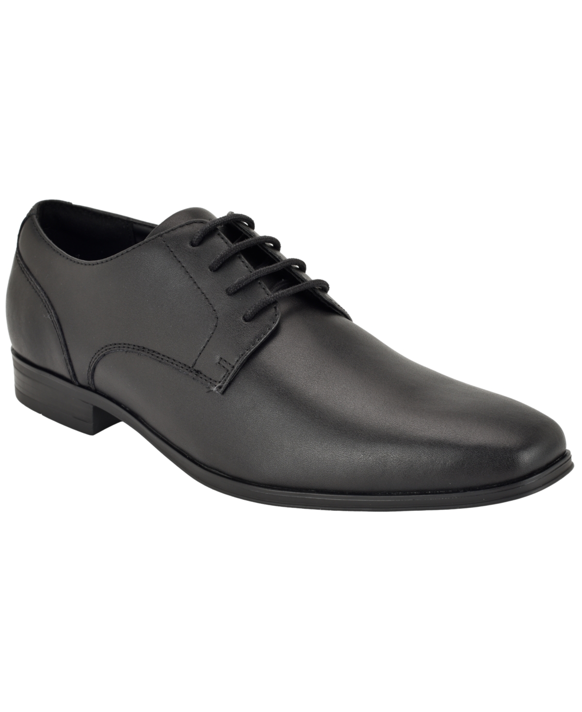 Calvin Klein Men's Cafgon Lace-Up Derby Dress Shoes - Black Leather
