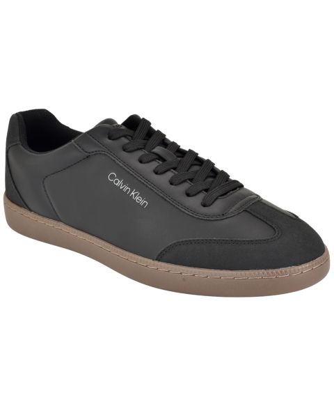 Мужские кроссовки Calvin Klein Haffen Low-Profile Lace-Up Fashion, цвет: Чёрный