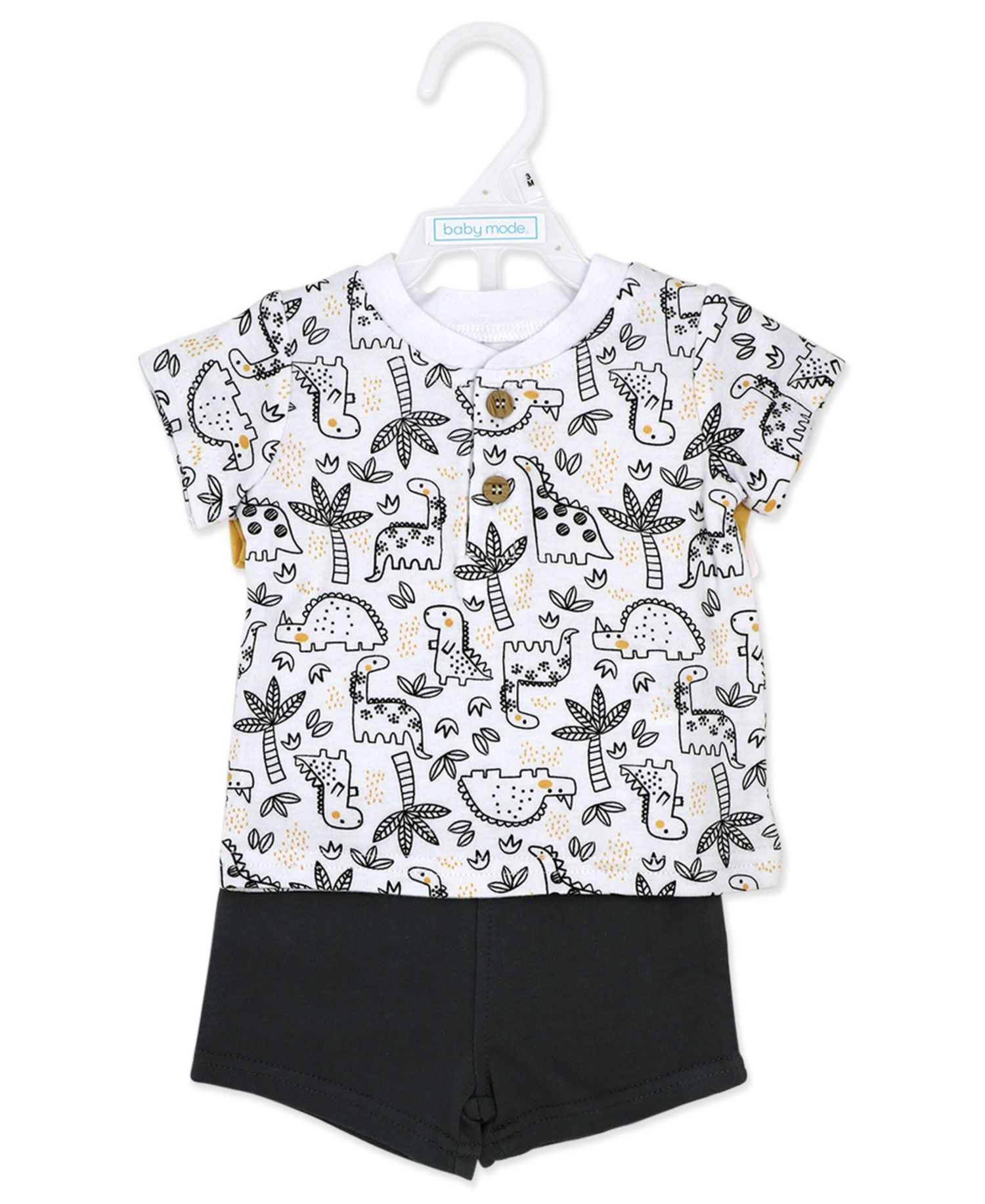 Baby Boys' Short-Sleeve T-Shirt, Bodysuit and Shorts, 3-Piece Set