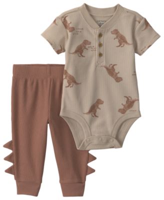 Baby Boys' Dinosaur Bodysuit and Pant, 2-Piece Set 