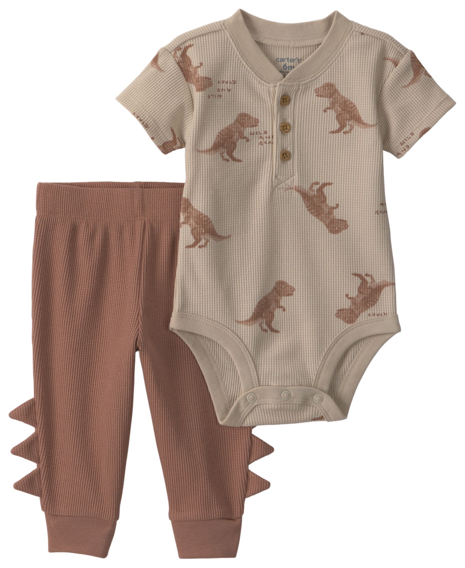 Baby Boys' Dinosaur Bodysuit and Pant, 2-Piece Set