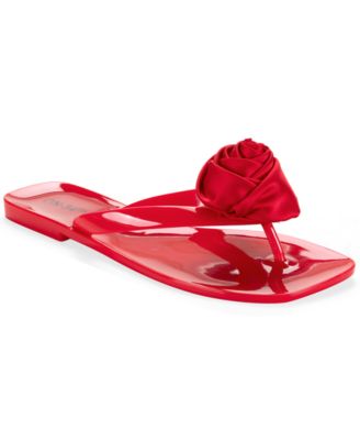 Women's Ruusu Flower Jelly Thong Sandals