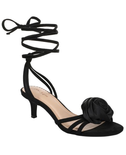 Женские сандалии On 34th Cahlliee Rose Lace-Up Dress Sandals, цвет: Чёрный