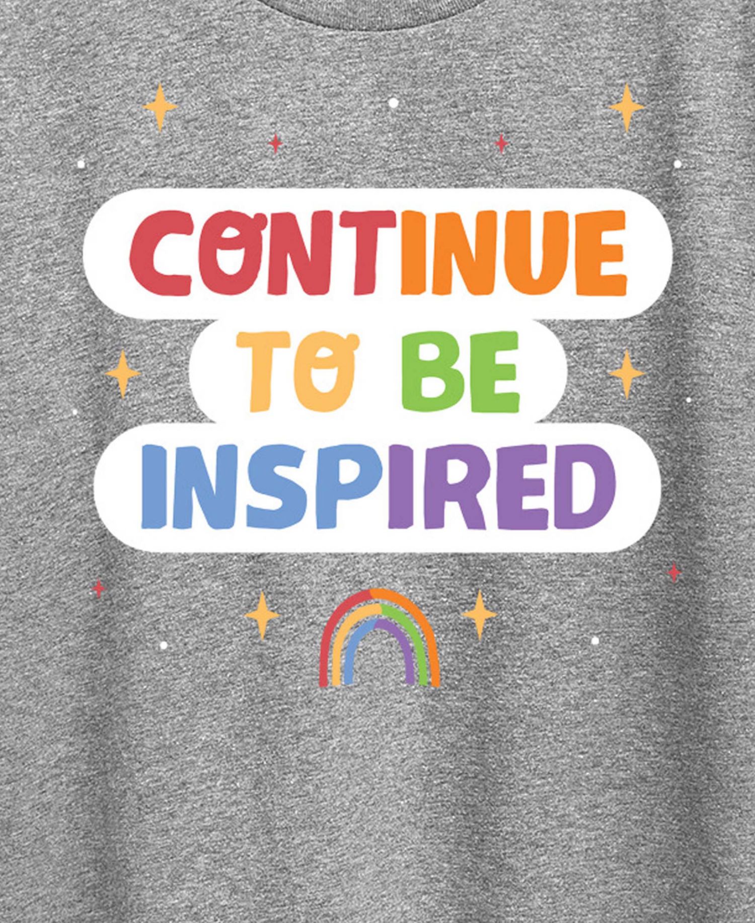Plus Size Continue to be Inspired Graphic T-Shirt