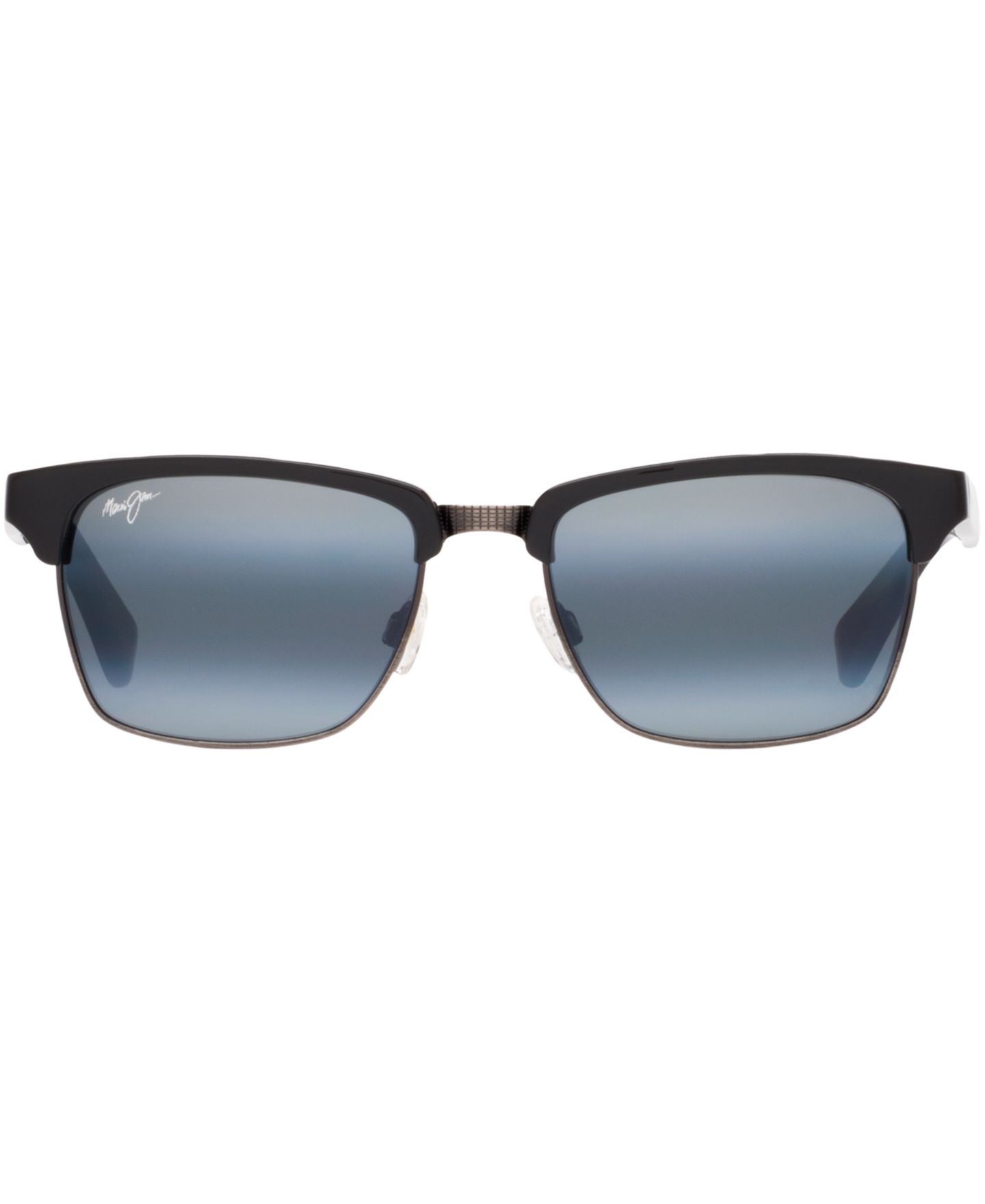 Женские поляризационные солнцезащитные очки Maui Jim Kawika MJ000273, цвет: Чёрный блестящий / Серый — фото 2