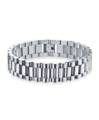 Men's Classic Timeless Wide Panther Link Bracelet Stainless Steel 8 Inch